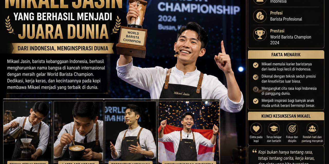 Barista Mikael Jasin Yang Berhasil Menjadi Juara Dunia