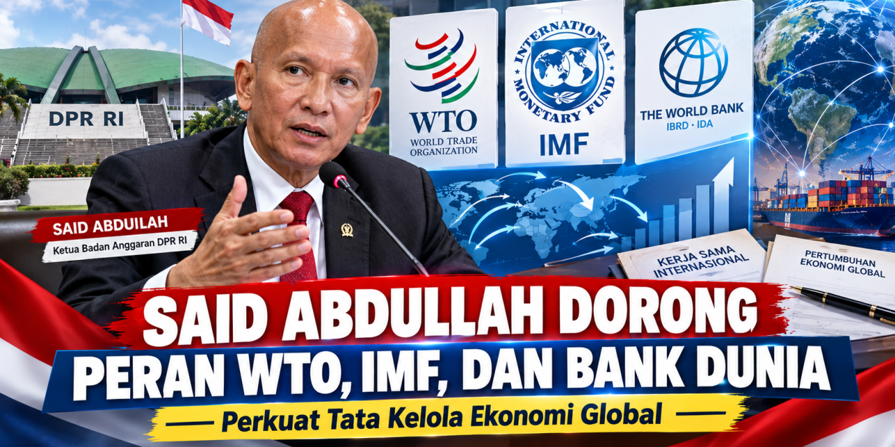 Said Abdullah Dorong Peran WTO, IMF, Dan Bank Dunia