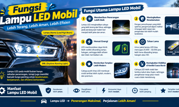 Mengenal Fungsi Lampu LED Pada Kendaraan Dan Manfaatnya